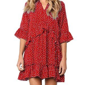 Fun, Ruffle Polka Dot Dress